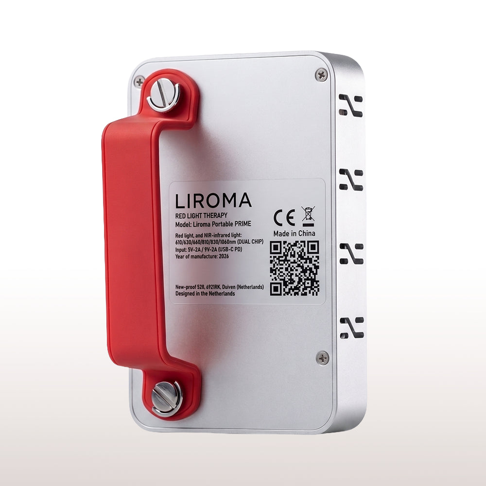 Portable Prime (Rotlichttherapie) – Ideal für unterwegs – Lebensdauer bis zu 100.000 Stunden - 15×9,5×2,3 cm