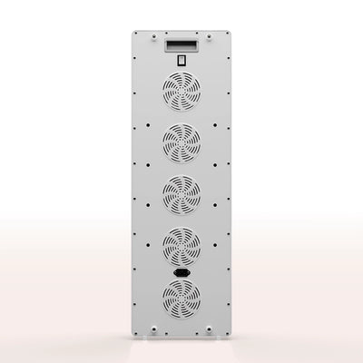 Achterzijde van de Liroma PrimeForce Elite rood licht therapie lamp