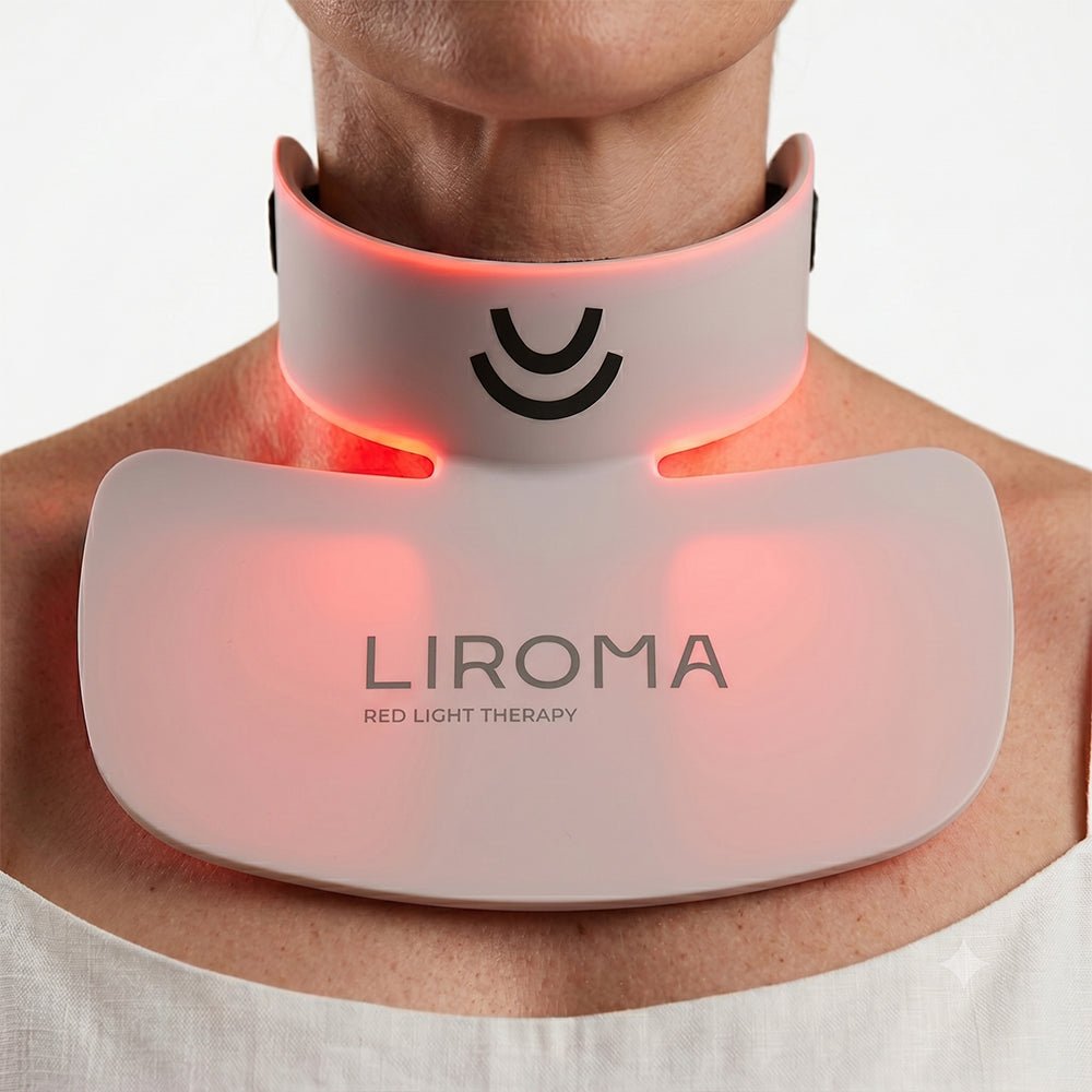 GLOW® LED-Gesichtsmaske - Lichttherapie mit Nabij-Infrarot & Rotlicht - Liroma
