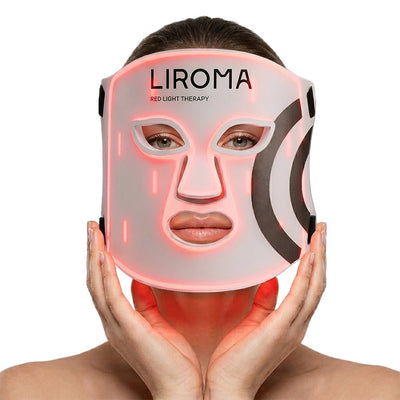 GLOW® LED-Gesichtsmaske - Lichttherapie mit Nabij-Infrarot & Rotlicht - Liroma